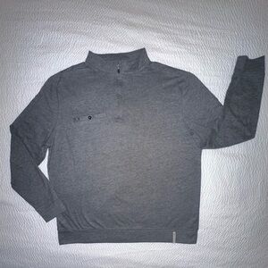 Gray Quarter-Zip Pullover